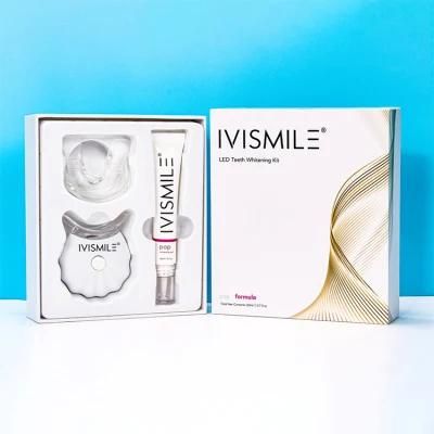 Ivismile Whiten Teeth with Professional Strength Pap Teeth Whitening Gel Kit with LED Light