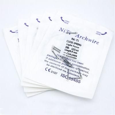0.014 Dental Niti Close Springs Orthodontic Arch Archwire