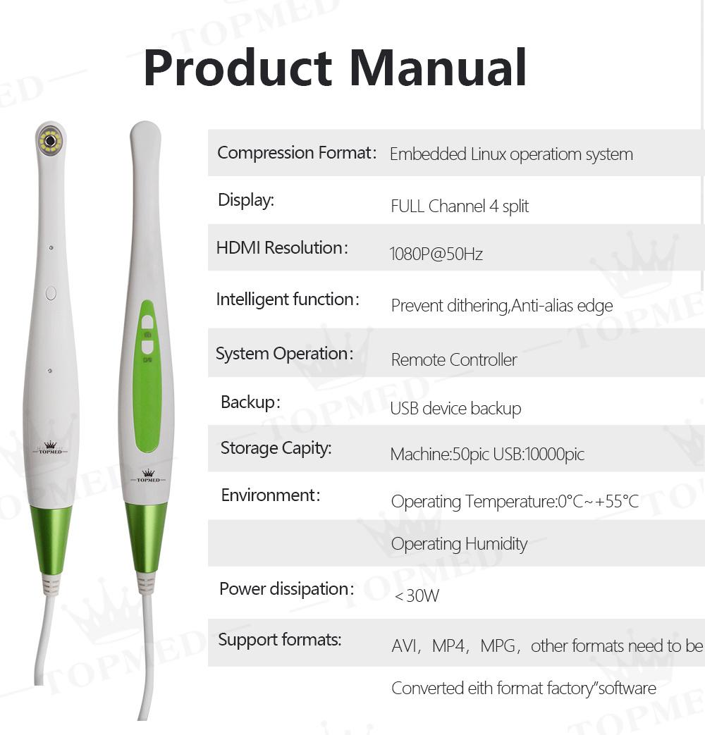 Intra Oral Scanner Dental Equipment in China Intra Oral Scanner Intraoral Camera A3m-X WiFi