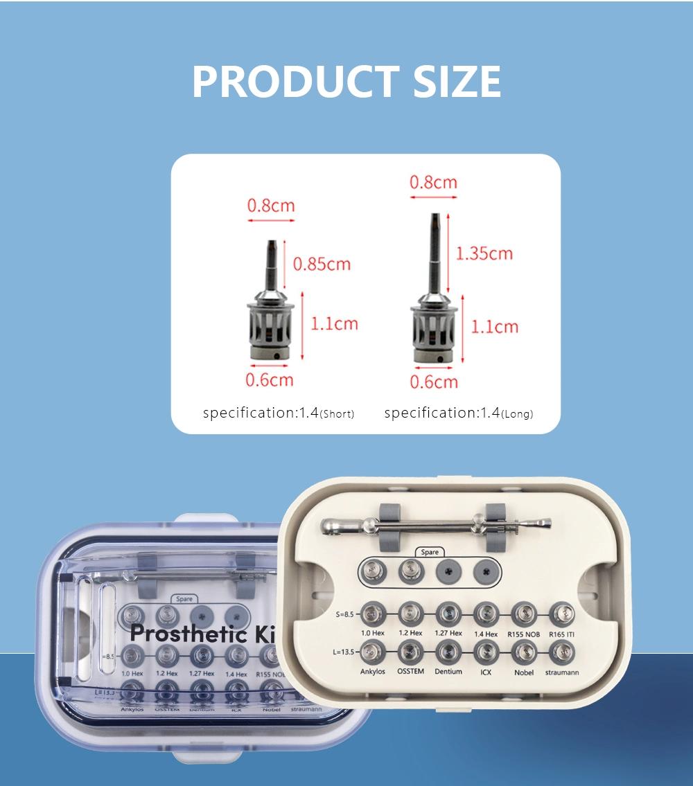 Dental Implant Universal Repair Tools Torque Wrench 12PCS Mini Screw Drivers