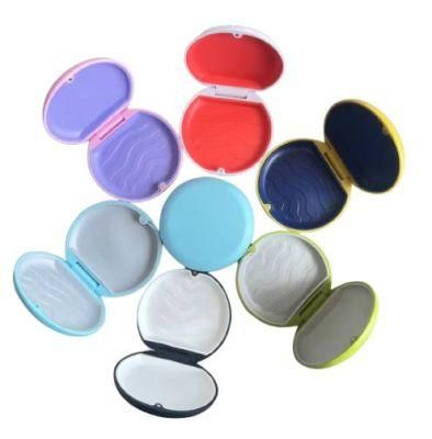 Colorful Box and Silicone Plastic Dental Retainer Case Travel Mouthguard Container Box