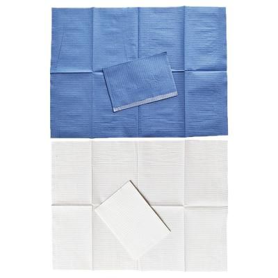 Factory Wholesale Waterproof Medical Disposable Patient Dentist Dental Bib Consumable Medical Disposable Dental Bibs