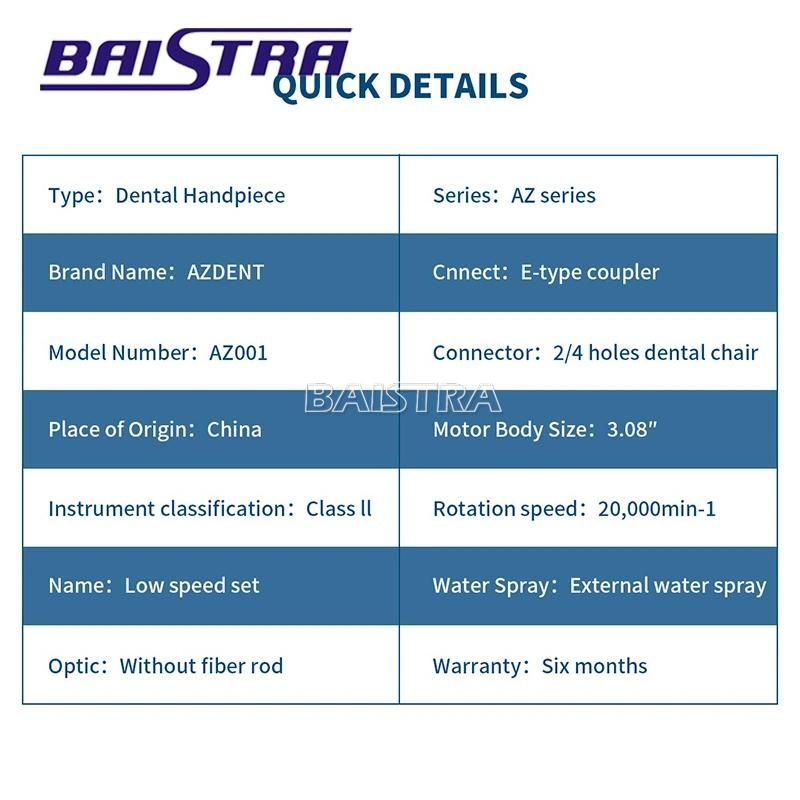 Hot Sale Inner Water Spray Dental Low Speed Handpiece Kit