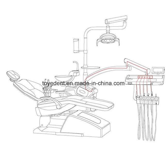 Popular Stomatologic Medical Equipment Dental Treatment Unit Chair with Ce & ISO Approved
