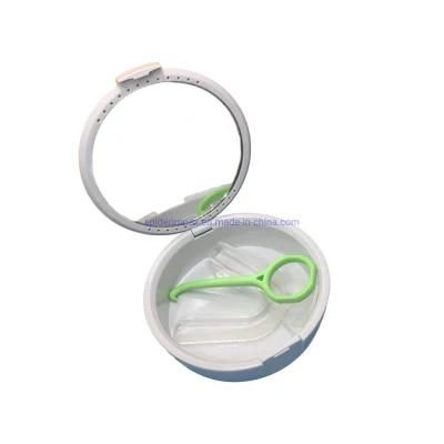 Plastic Orthodontic Denture Tooth Storage Aligner Case with Mirror