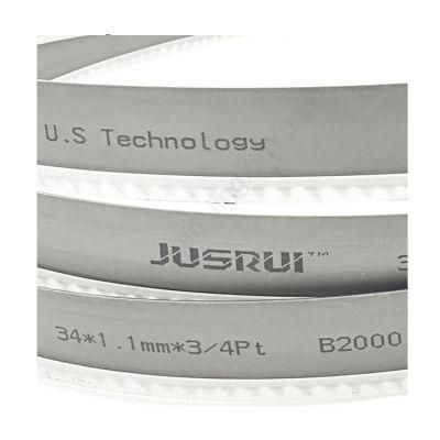 34X1.1mm B2000 OEM HSS Bimetal Band Saw Blade for Sawing Aluminum&Aluminum Alloy