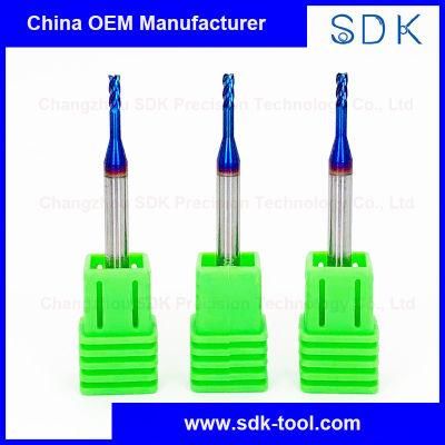 CNC China Professional Carbide Long Neck End Mills for Hardened Steel