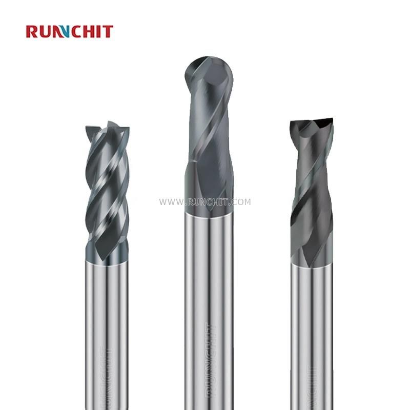 CNC Ballnose Bit Solid PCD Radiou Ballnose Milling Cutter Carbide Ball Nose End Mill Cutter for Mindustry Industry Materials High Die Industry (dB0202A) 