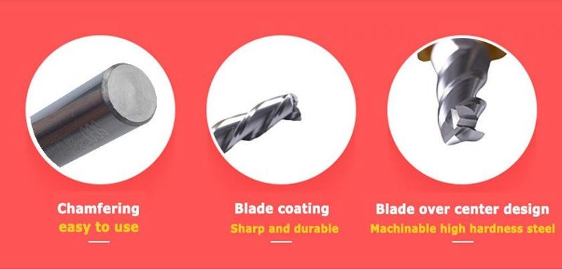 Carbide 3 Flute Tapered End Mills Metal Working Tools for Stocks