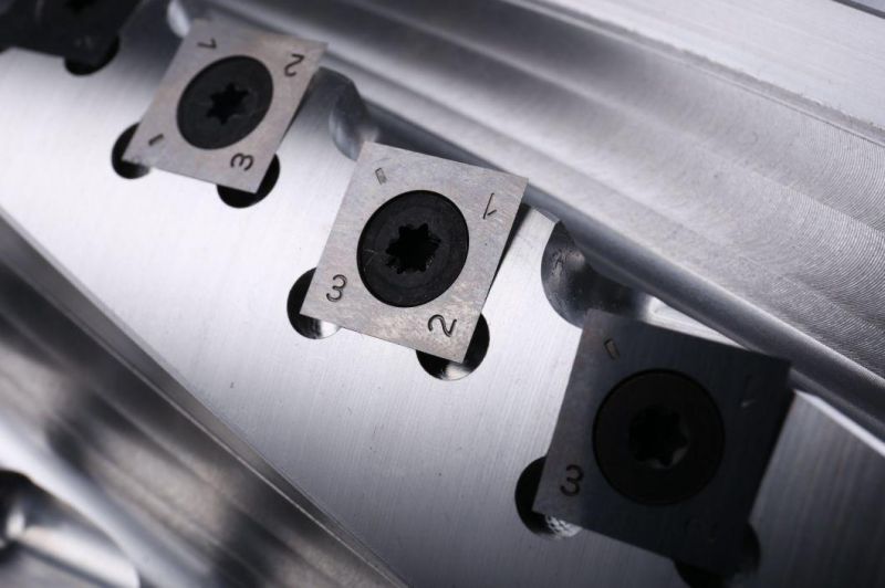 Kws 90mm-125mm*35mm*60mm Heavy Duty Helical Spiral Planer Cutterhead with Indexable Inserts for Solid Wood Planing