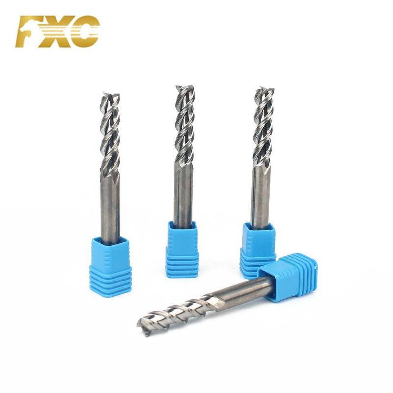 High Precision 3 Flutes Carbide Square End Mill for Aluminum