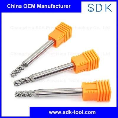 4f High Quality with Big Stock Solid Carbide 4 Flute Ball Nose Endmill End Mills