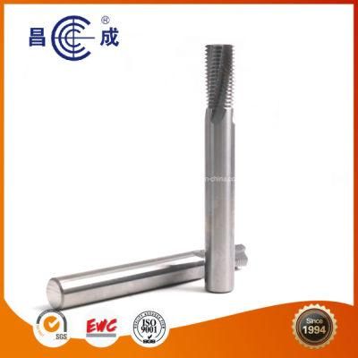 Solid Carbide 4 Flutes Thread End Mill for Process Non-Ferrous Metal Material