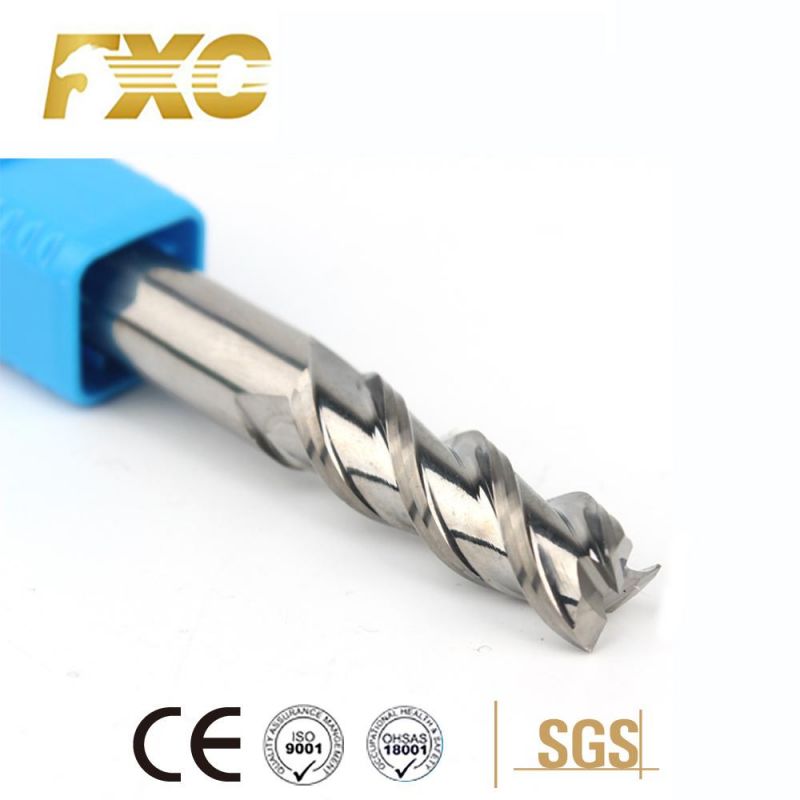 High Precision 3 Flutes Carbide Square End Mill for Aluminum