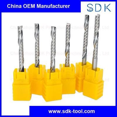 High Polish Solid Carbide Upcut Single Flute End Mill for Wood