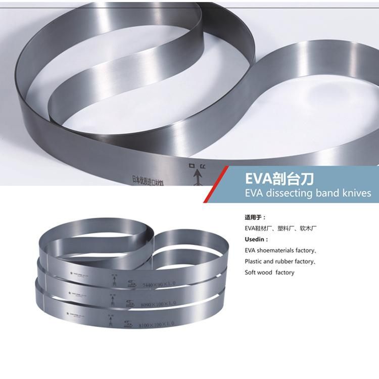Customization Alloy Steel No Teeth Band Knife for EVA and Foam Cutting