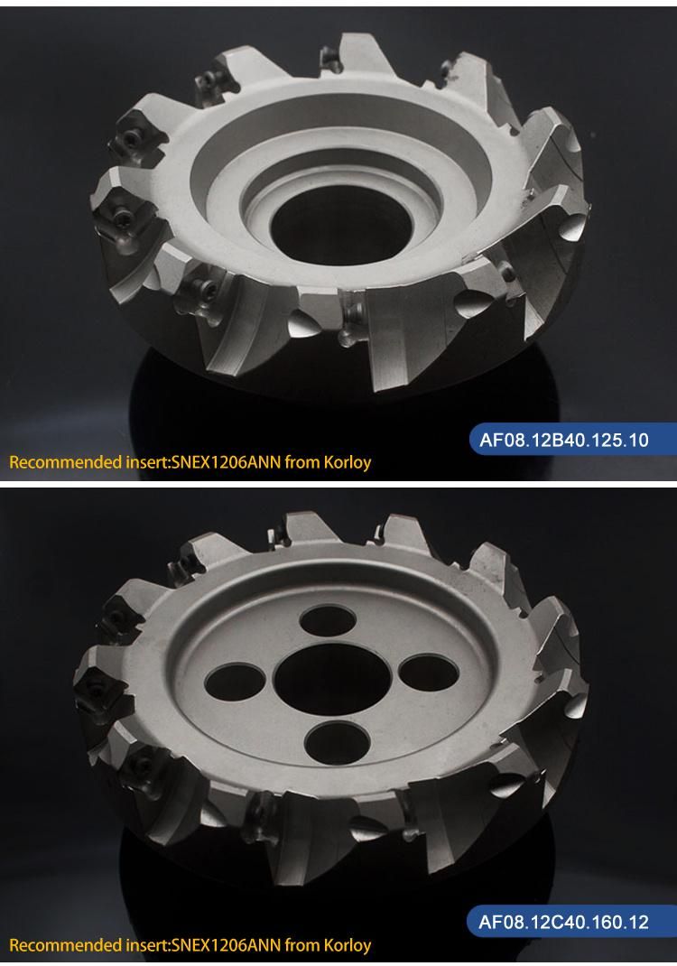Processed with Five-Axis Linkage Machine Centre Indexable Face Milling Cutter