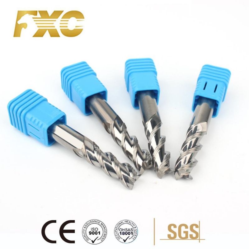 High Precision 3 Flutes Carbide Square End Mill for Aluminum