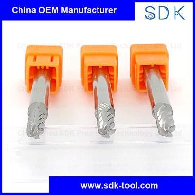 Cutting Tools for Aluminium Tungsten Carbide 4 Flutes Ball Nose End Mill with High Performence