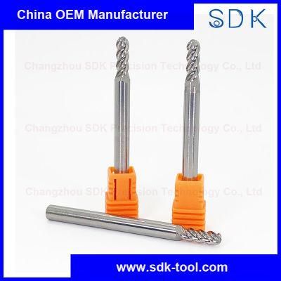 Factory Price Carbide 4f Ball Nose End Mill Tool for Processing Aluminium