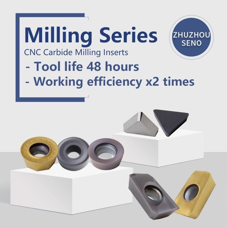 Apmt1604 Apmt1135 CNC Milling Tools Tungsten Carbide Milling Inserts PVD Coating