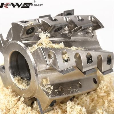 Kws Aeronautical Aluminum Elical Spiral Planer Cutterhead W/ Indexable Inserts
