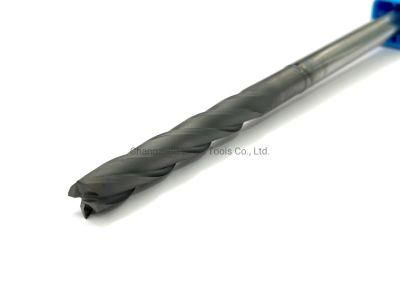 4 Flutes Coated Diamond Corner Radius Milling Tool for Graphite