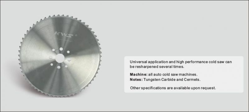 Kws Manufacturer 315mm Cold Saw Blade Cermet Tipped for Steel Cutting