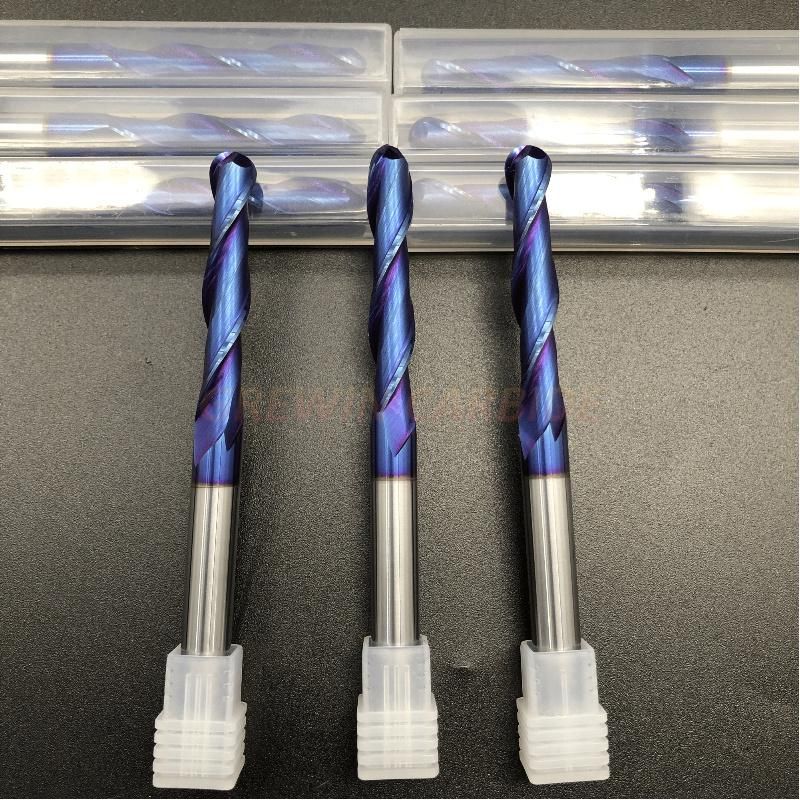 Gw Carbide Cutting Tool-Tungsten Carbide CNC Milling Cutter Ball Nose End Mill with HRC65