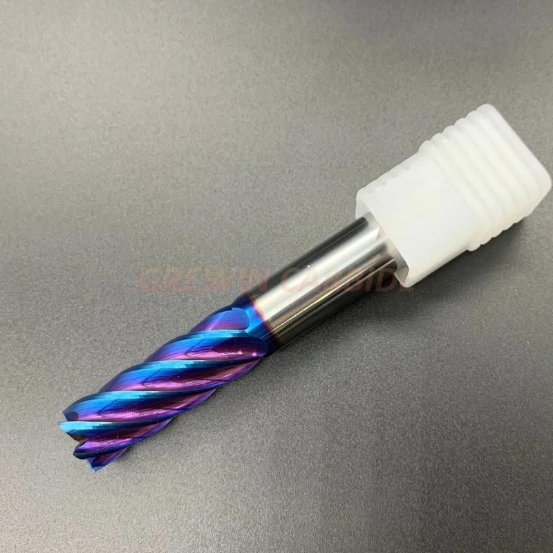Gw Cabride - Carbide End Mill 2f Ballnose with Blue Nano Coating