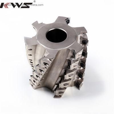 Kws Helical Spiral Planer Cutterhead W/ Indexable Inserts for Solid Wood Planing