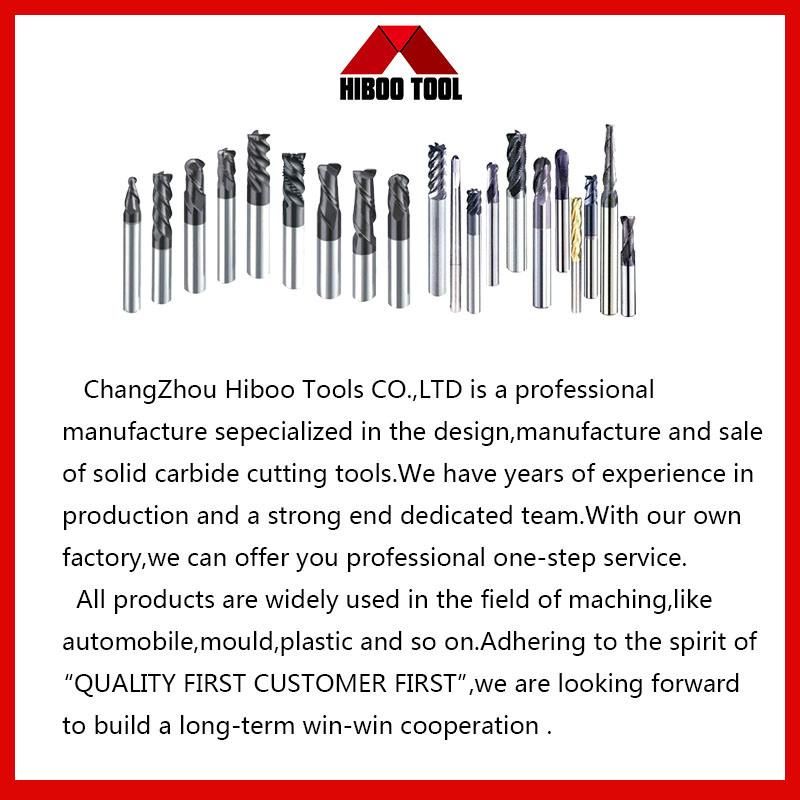 Solid Carbide End Mill HRC65 Blue Nano Coating Tool