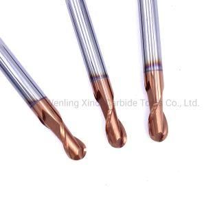 R2.5*13*50 HRC55 Solid Carbide Milling Cutter Ball End Mill