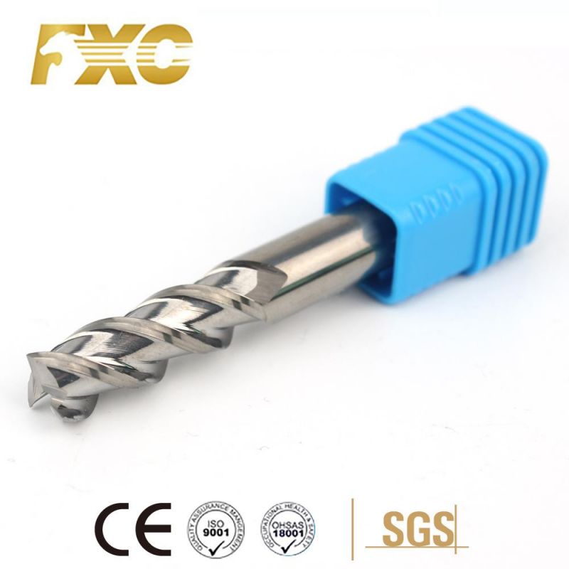 High Precision 3 Flutes Carbide Square End Mill for Aluminum