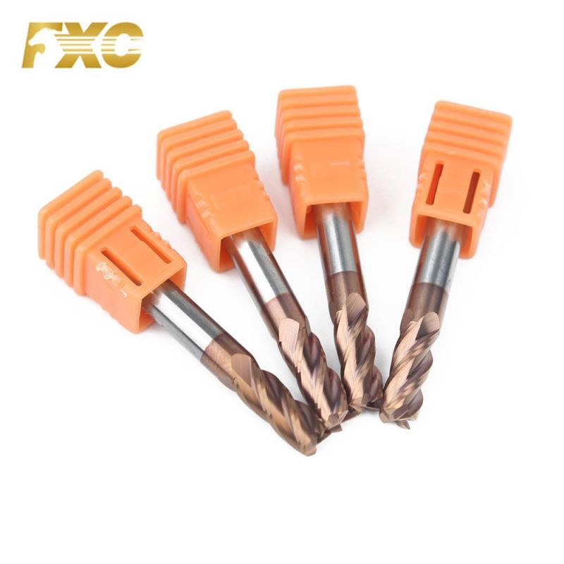 Tungsten Carbide HRC55 4 Flutes Corner Radius Milling Tool