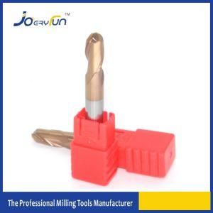 Two Flutes HRC55 Tisin Coated Tungsten Carbide Ball Nose Cutting Tool