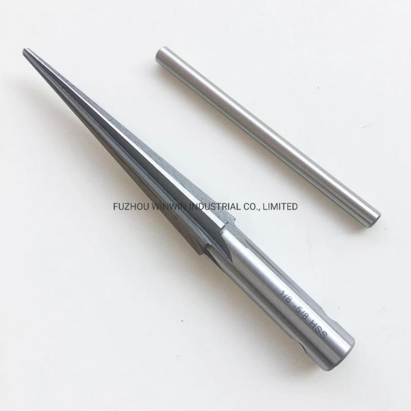 1/8-5/8inch 6 Fluted Bridge Pin Hole Reamer Handheld Reamer T Handle Tapered Chamfer Reaming (WW-TR02)