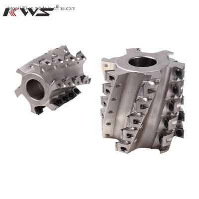 Kws Light or Heavy Duty Helical Spiral Planer Cutterhead W/ Indexable Inserts