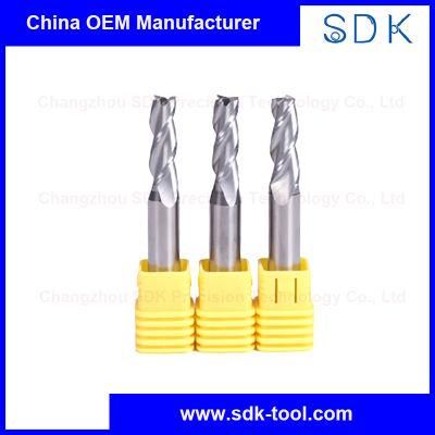 Carbide 3 Flute Tapered End Mills Metal Working Tools for Stocks