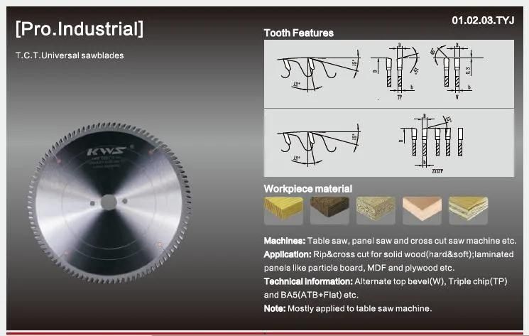 Kws Manufacturer Universal 350mm Tct Circular Woodworking Saw Blade