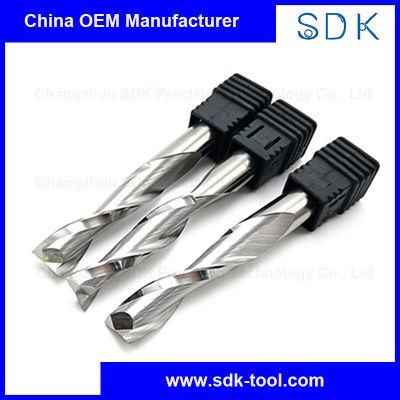 2 Flute Solid Carbide Spiral Woodworking Upcut CNC Router Bits for Milling Cutter