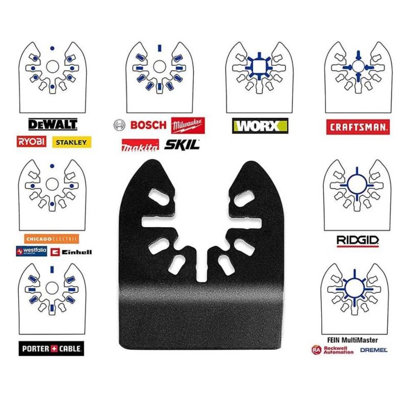 Manufacturers Quick Release Oscillating Multitool Stainless Steel Scraper Oscillating Blade for Paint Grout Removal