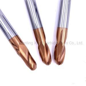 R5*25*75 HRC55 Solid Carbide Milling Cutter Ball End Mill