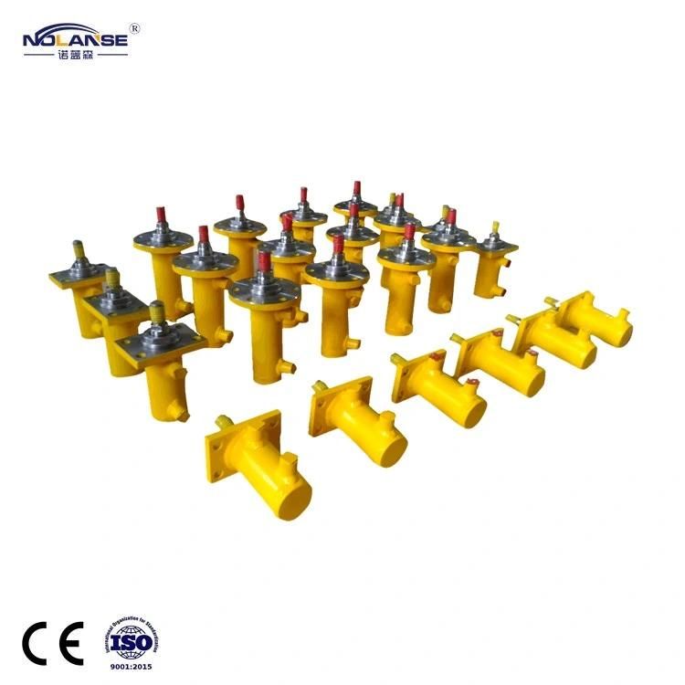 Rectangular Flange Type Light Rod Hydraulic RAM Engineering Vehicle of Double Acting Hydraulic Cylinders From China