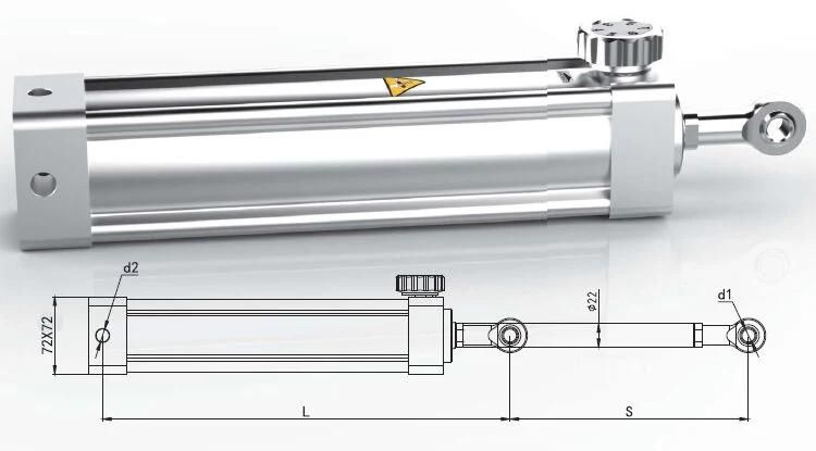 Aluminium Hydraulic Cylinder Damper for Fitness Equipment