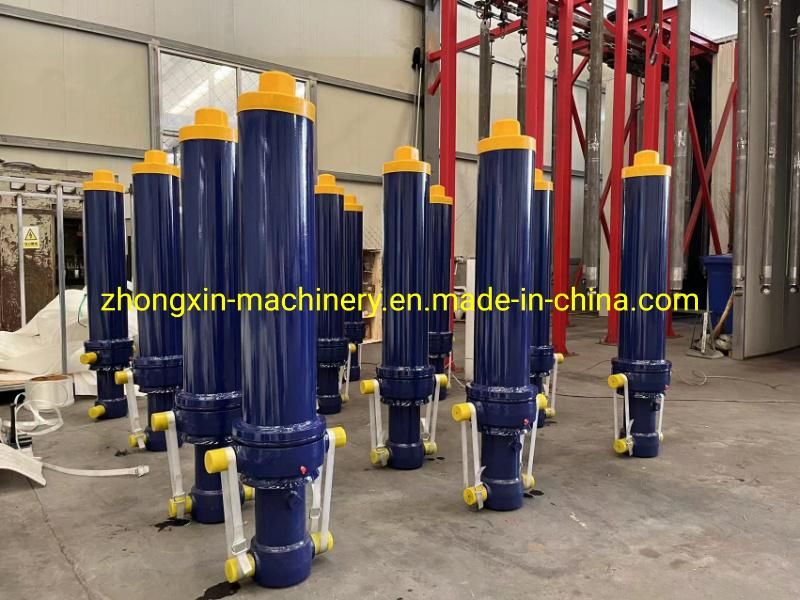Hyva Type Telescopic Front-End Hydraulic Cylinder for Dump Truck