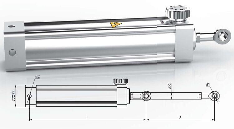 Gym Used Fitness Equipment Hydraulic Cylinder for Exercise