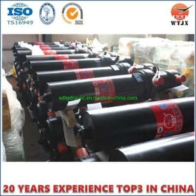 Front-End Cylinder with Outer Cover for Dump Truck Hydraulic Cylinder Hyva Type