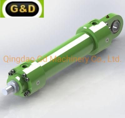 Heavy Duty Mill Type Hydraulic Cylinders Bolted to Flanges