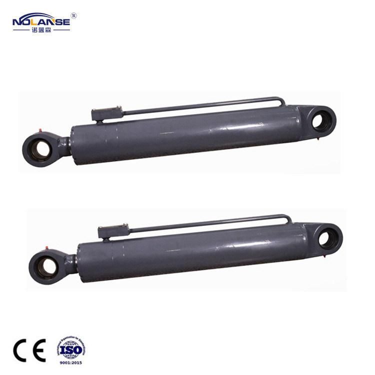 Plant Design Sale High Quality Barrel Welded Single Piston Double Acting Telescopic Tie Rod Single Earring Hydraulic Cylinder